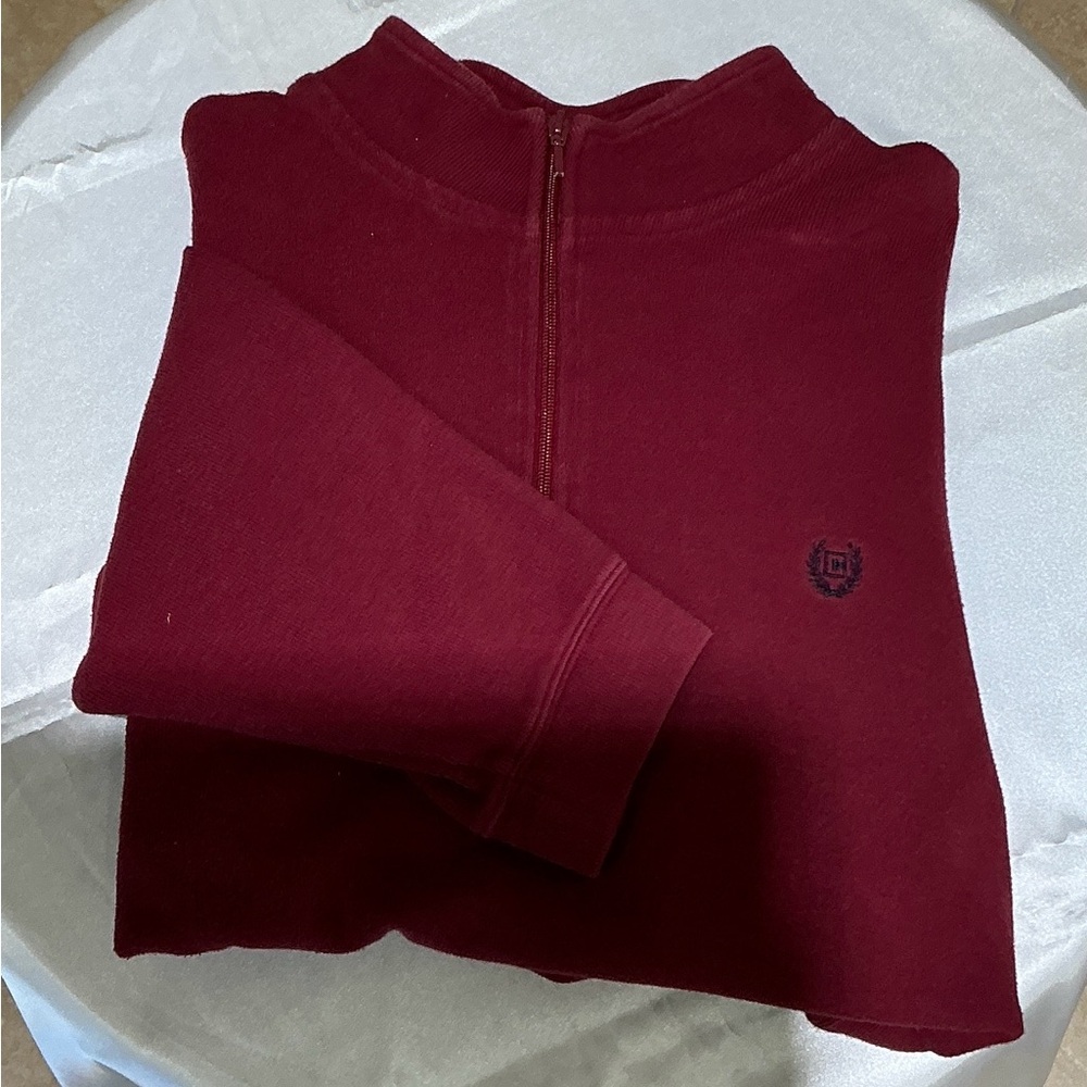 Saddlebred Red and Gray Crewneck Sweater